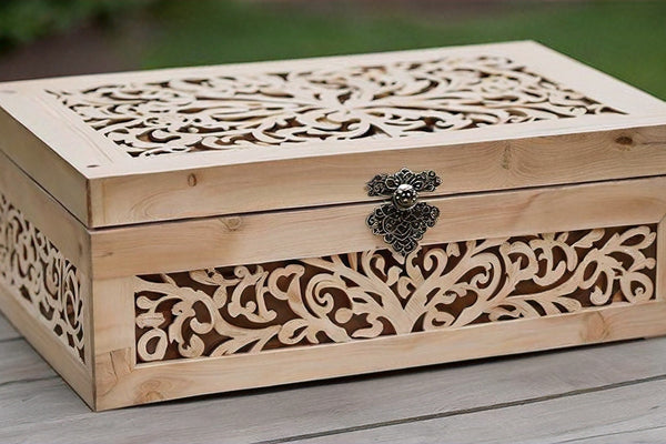 Rustic Wooden Wedding Card Box: A Charming Addition to Your Special Day