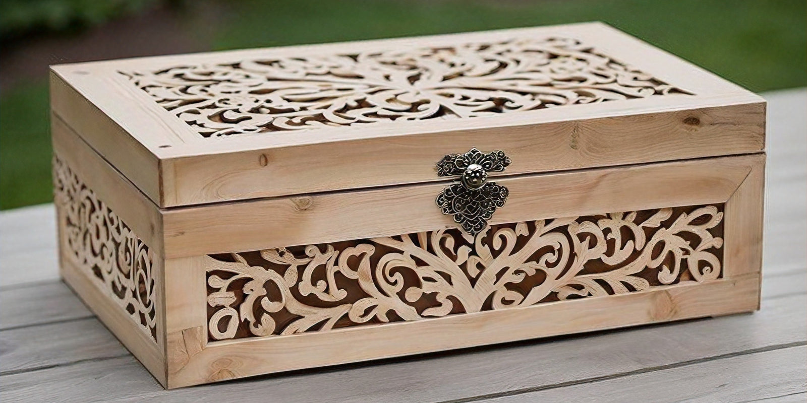 Rustic Wooden Wedding Card Box: A Charming Addition to Your Special Day